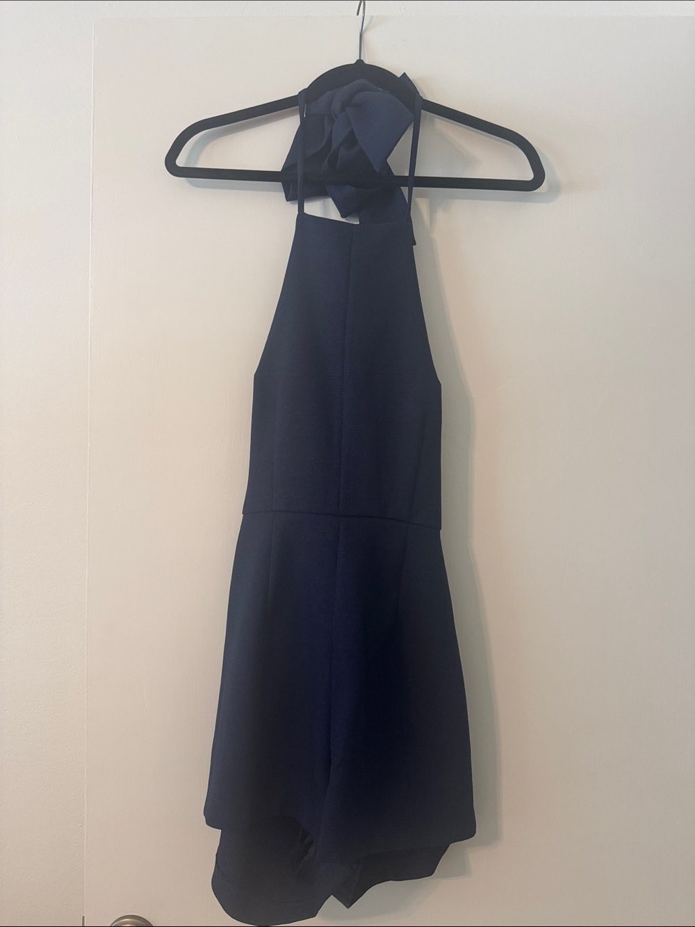 C. Luce Navy Halter Romper